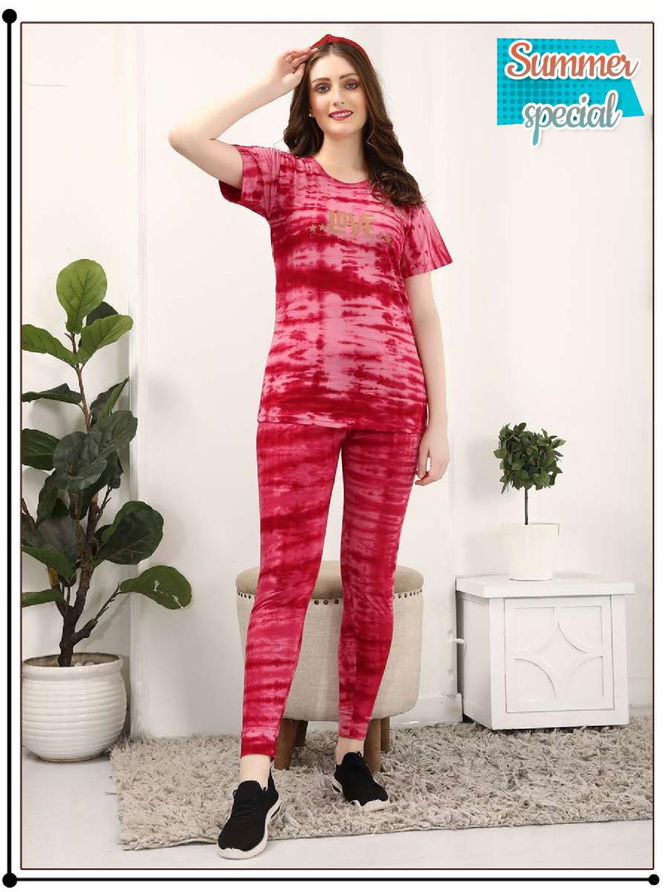 Summer Special Tie Dye Vol 282 Printed Night Suit
